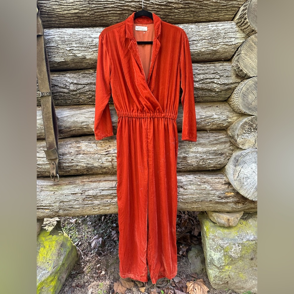 Urban Outfitters crushed velvet jumpsuit size M